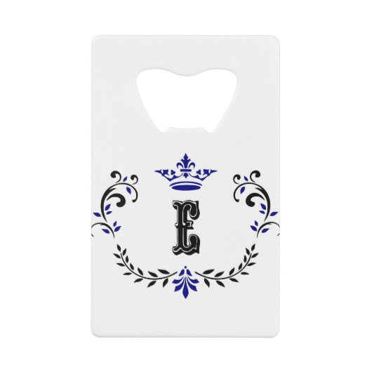 Monogramme de couronne 'E' (Devant)