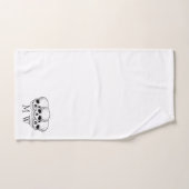 Monogramme de crâne d'art fantastique (Serviette à main)