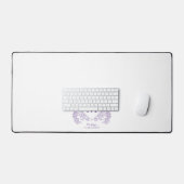 Monogramme de crête florale violet classique (Clavier et souris)