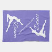 Monogramme de DANSE et serviette de main faits sur (Horizontal)