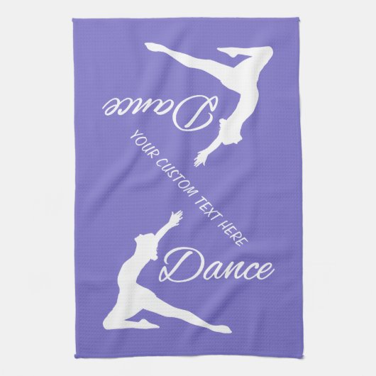 Monogramme de DANSE et serviette de main faits sur (Vertical)