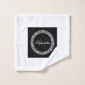 Monogramme de diamants (Gant de toilette)