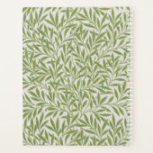 Monogramme de feuilles de saule vert vintage (Dos)