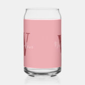 Monogramme de fille et nom rose roux (Gauche)