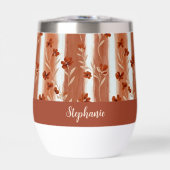 Monogramme de fleur sauvage en terre cuite Boho  (Avant)