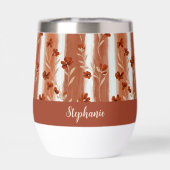 Monogramme de fleur sauvage en terre cuite Boho  (Arrière)