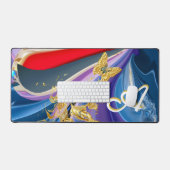 Monogramme de fleurs de papillon d'or Liquified Ab (Clavier et souris)