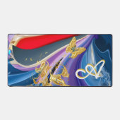 Monogramme de fleurs de papillon d'or Liquified Ab (Recto)