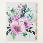 Monogramme de fleurs violettes WEDDING PLANNER Nou (Dos)