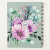Monogramme de fleurs violettes WEDDING PLANNER Nou (Dos)
