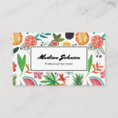 Monogramme de fruits tropicaux sur mesure | CARTE  (Devant)