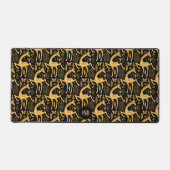 Monogramme de girafe d'or noir exotique (Recto)