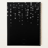 Monogramme de glam moderne Black Sparkhe (Dos)