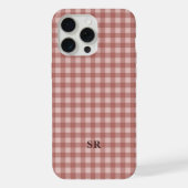 Monogramme de grand-mère maman initiale en gingham (Verso)