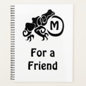 Monogramme de grenouille tribale méchant (Devant)