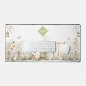 Monogramme de jardin floral (Clavier et souris)