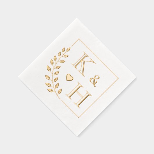 Monogramme de la branche du coin Anniversaire init (Droite)