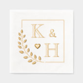 Monogramme de la branche du coin Anniversaire init (Recto)