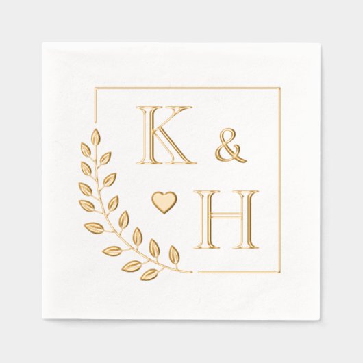 Monogramme de la branche du coin Anniversaire init (Recto)