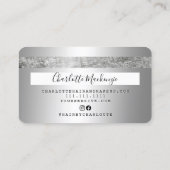 monogramme de la carte de crédit argent pour cheve (Dos)