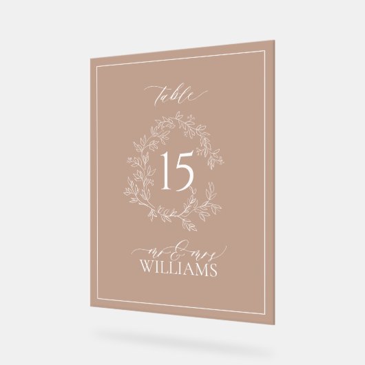 Monogramme de la crête de terre Numéro de tableau (Angle)