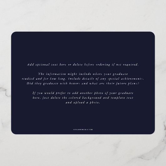 Monogramme de la Marine + Faire-part d'obtention d (Verso)