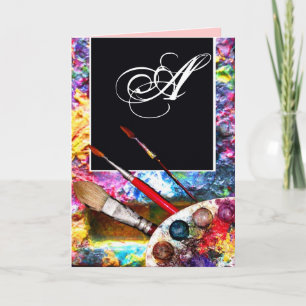 MONOGRAMME DE LA PALETTE DE COULEUR ARTISTE