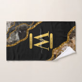 Monogramme de la Parties scintillant de la géode d (Serviette à main)