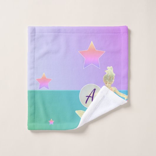 Monogramme de la petite sirène (Gant de toilette)