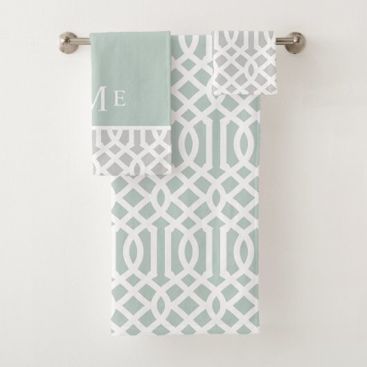 Monogramme de la pinte et des trellis gris | Coule (En situation)