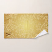 Monogramme de la vigne dorée (Serviette à main)