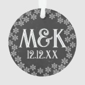 Monogramme de l'anniversaire du Mariage du tableau (dos)