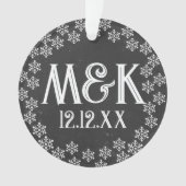 Monogramme de l'anniversaire du Mariage du tableau (devant)