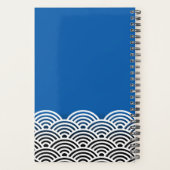 Monogramme de lanterne et Motif de vague japonais (Dos)