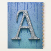 Monogramme de lettre A en diamant de luxe avec cou (Dos)