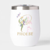 Monogramme de lettre P en écriture dorée Nom perso (Avant)