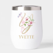 Monogramme de lettre Y en écriture dorée nom perso (Arrière)