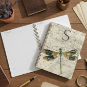 Monogramme de libellule Vintage rustique