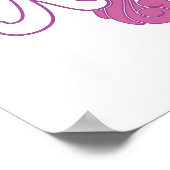 Monogramme de Licorne K Affiche (Coin)
