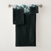 Monogramme de lumière de néon bleu mystérieux de m (En situation)