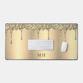 Monogramme de luxe Glam Girly Sparkles (Clavier et souris)
