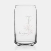 Monogramme de lys aquarelle rose (Verso)