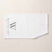 Monogramme de maison familiale (Serviette à main)