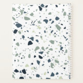 Monogramme de marbre bleu moderne Terrazzo (Dos)