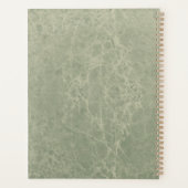Monogramme de marbre moderne Sage Green (Dos)