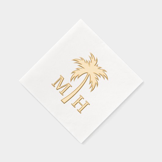Monogramme de mariage au palmier (Droite)