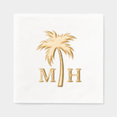Monogramme de mariage au palmier (Recto)