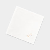 Monogramme de mariage élégant et stylé dans le coi (Gauche)