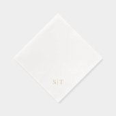 Monogramme de mariage élégant et stylé dans le coi (Droite)