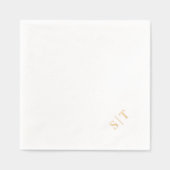 Monogramme de mariage élégant et stylé dans le coi (Recto)